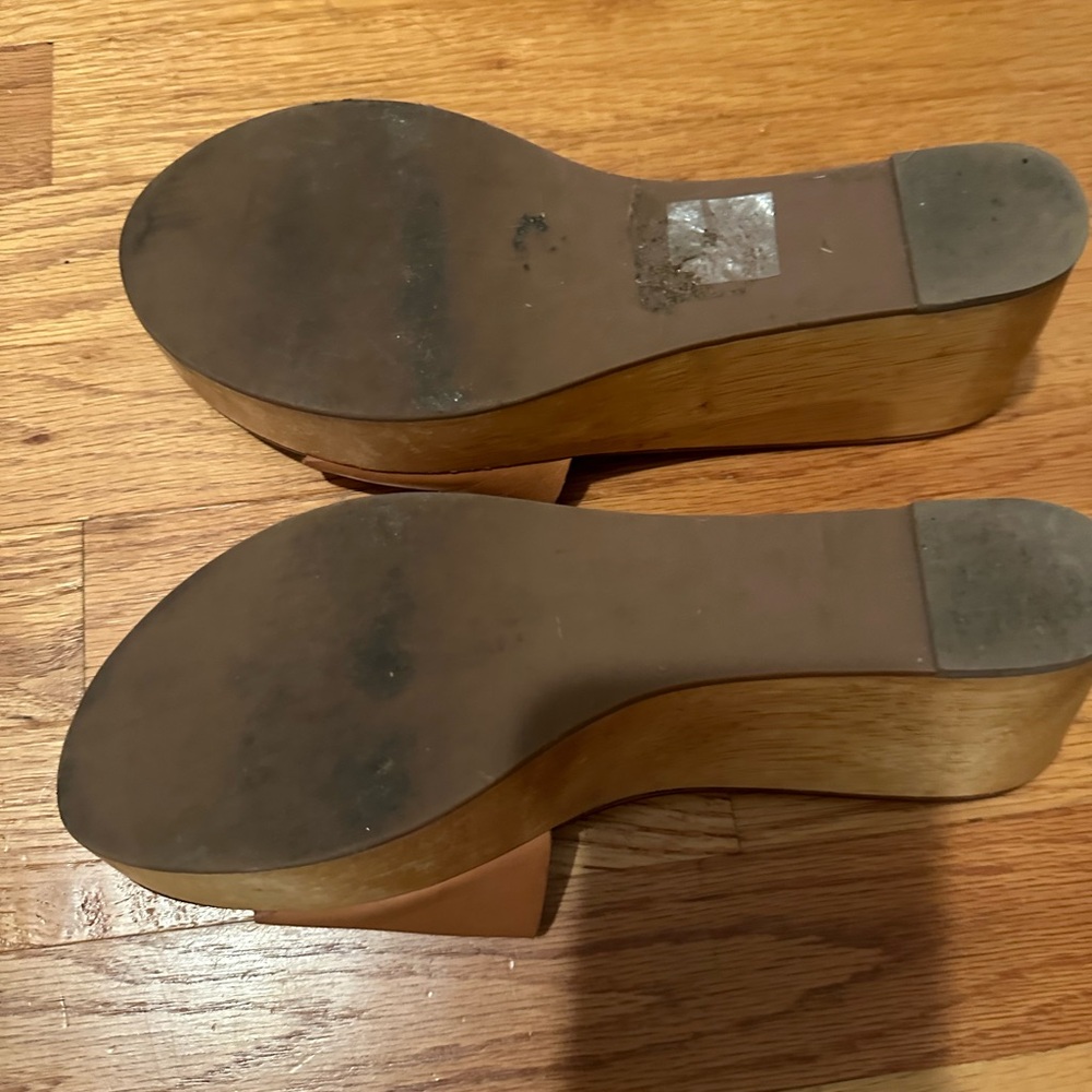 Tory Burch Tan Wedge Shoes